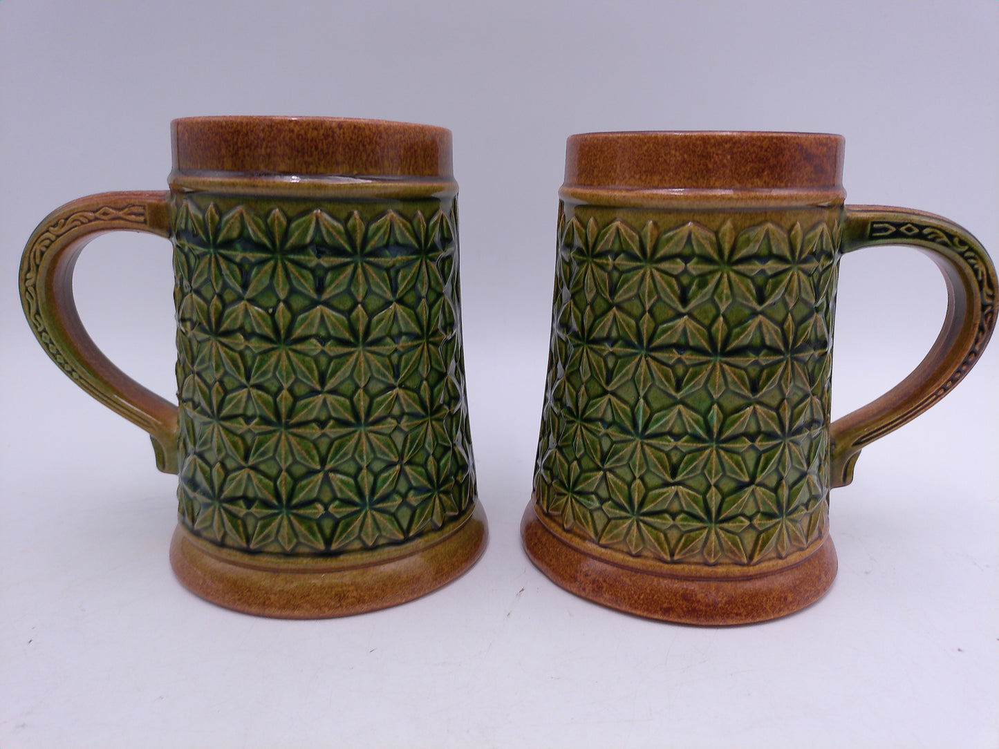 Beer Mug Stein Lot of 2 Made in W. Germany Model 7453