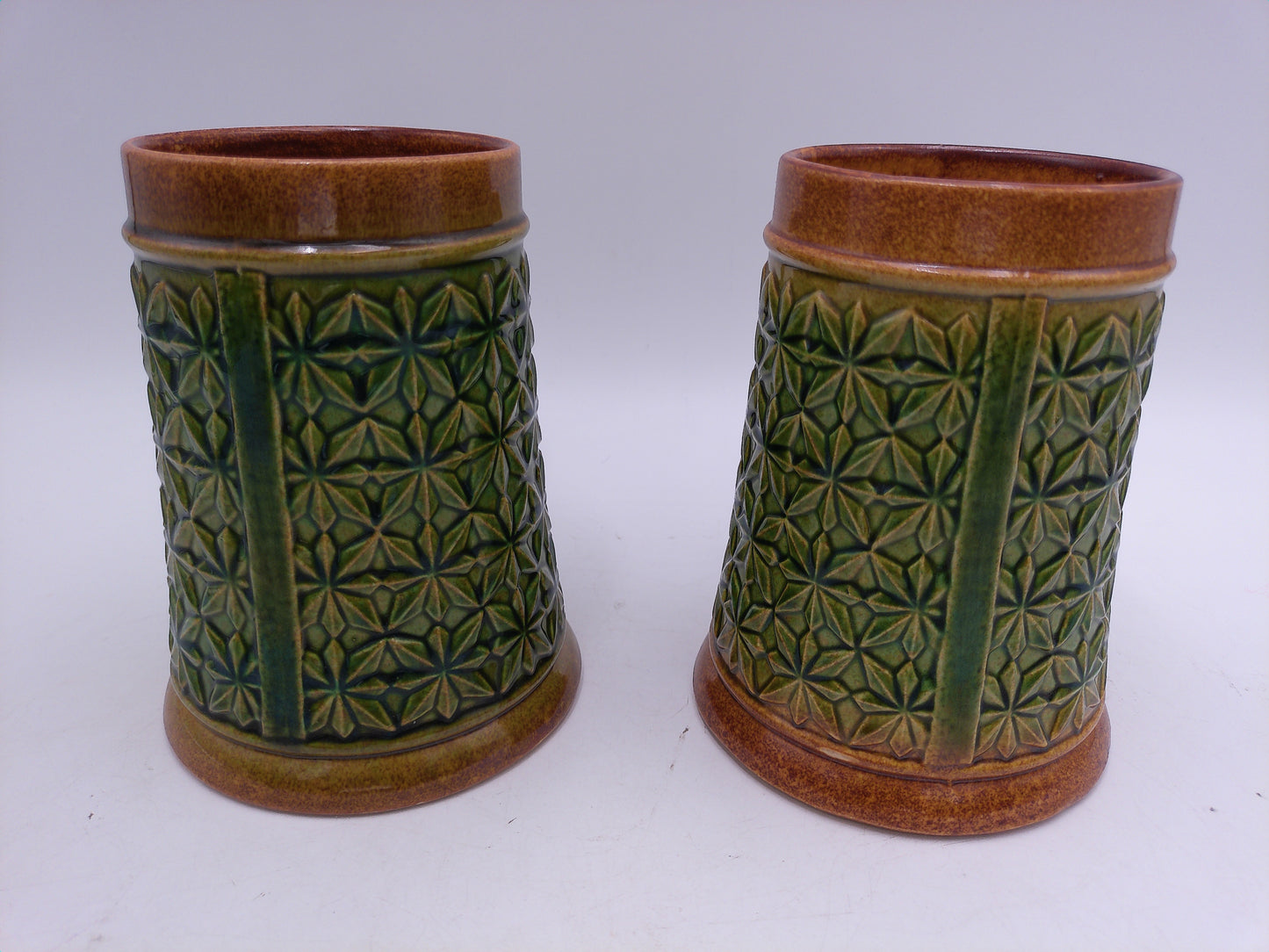Beer Mug Stein Lot of 2 Made in W. Germany Model 7453