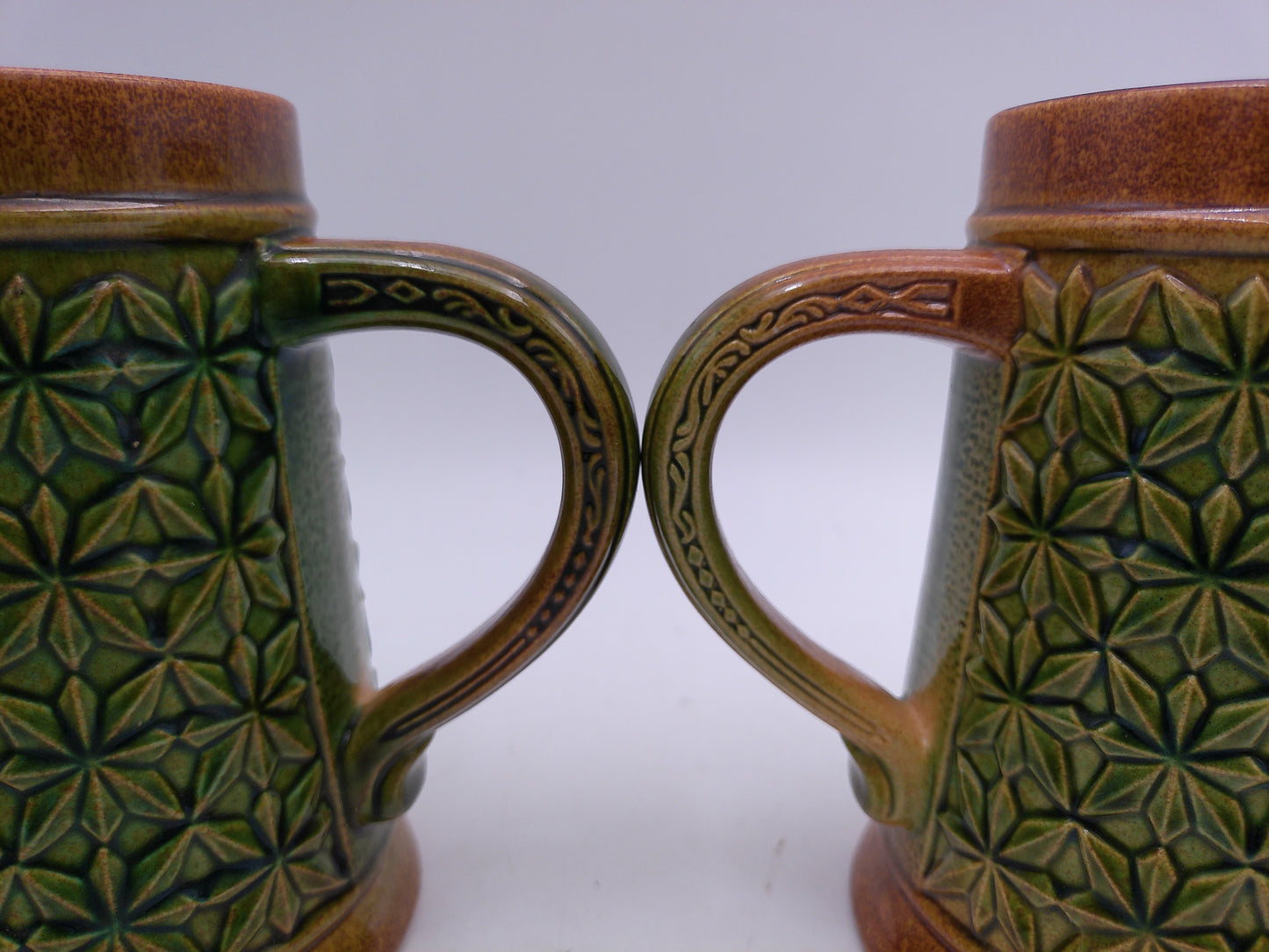 Beer Mug Stein Lot of 2 Made in W. Germany Model 7453