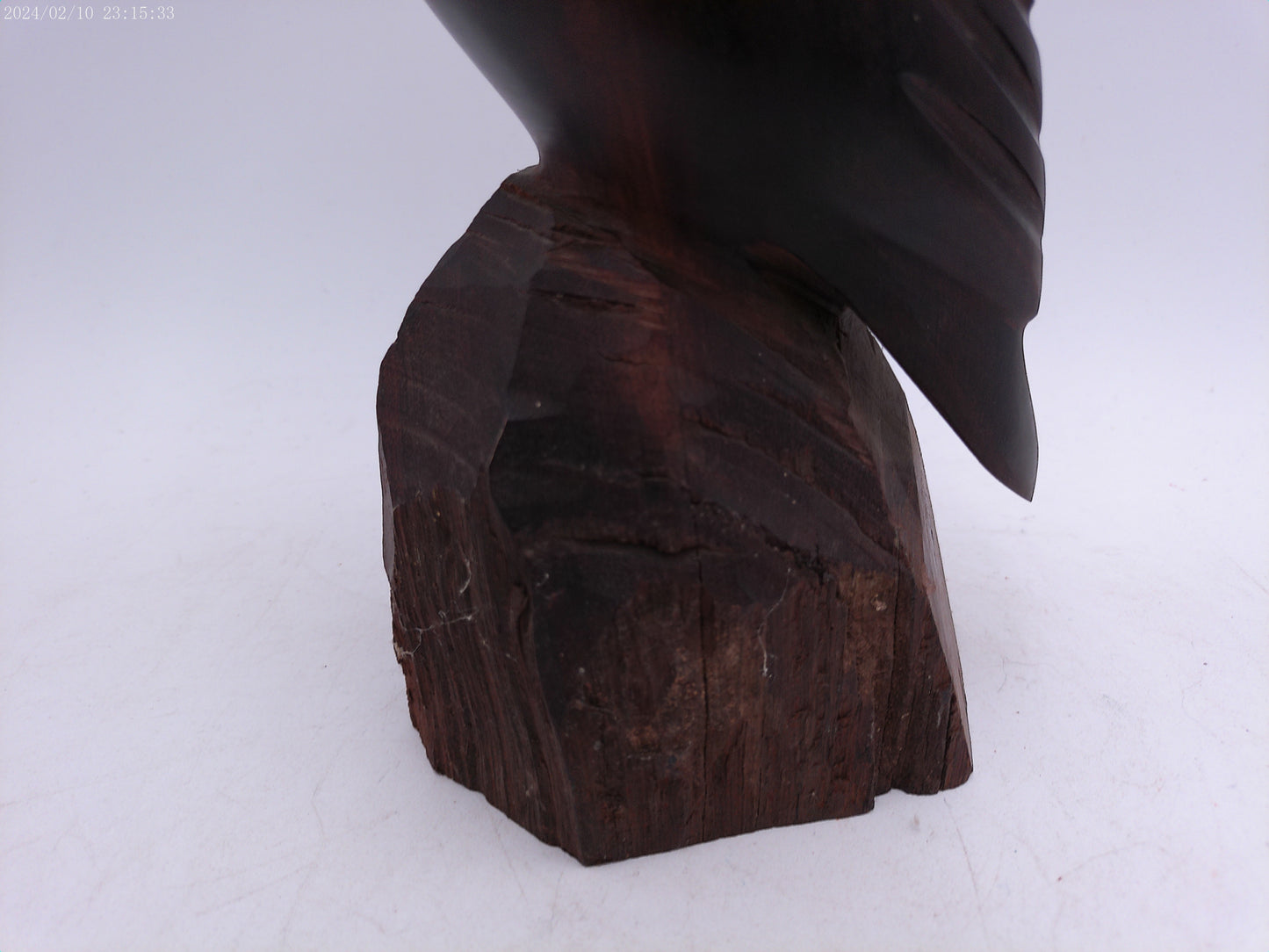 Hand Carved Wood Owl Figure Statue Carving