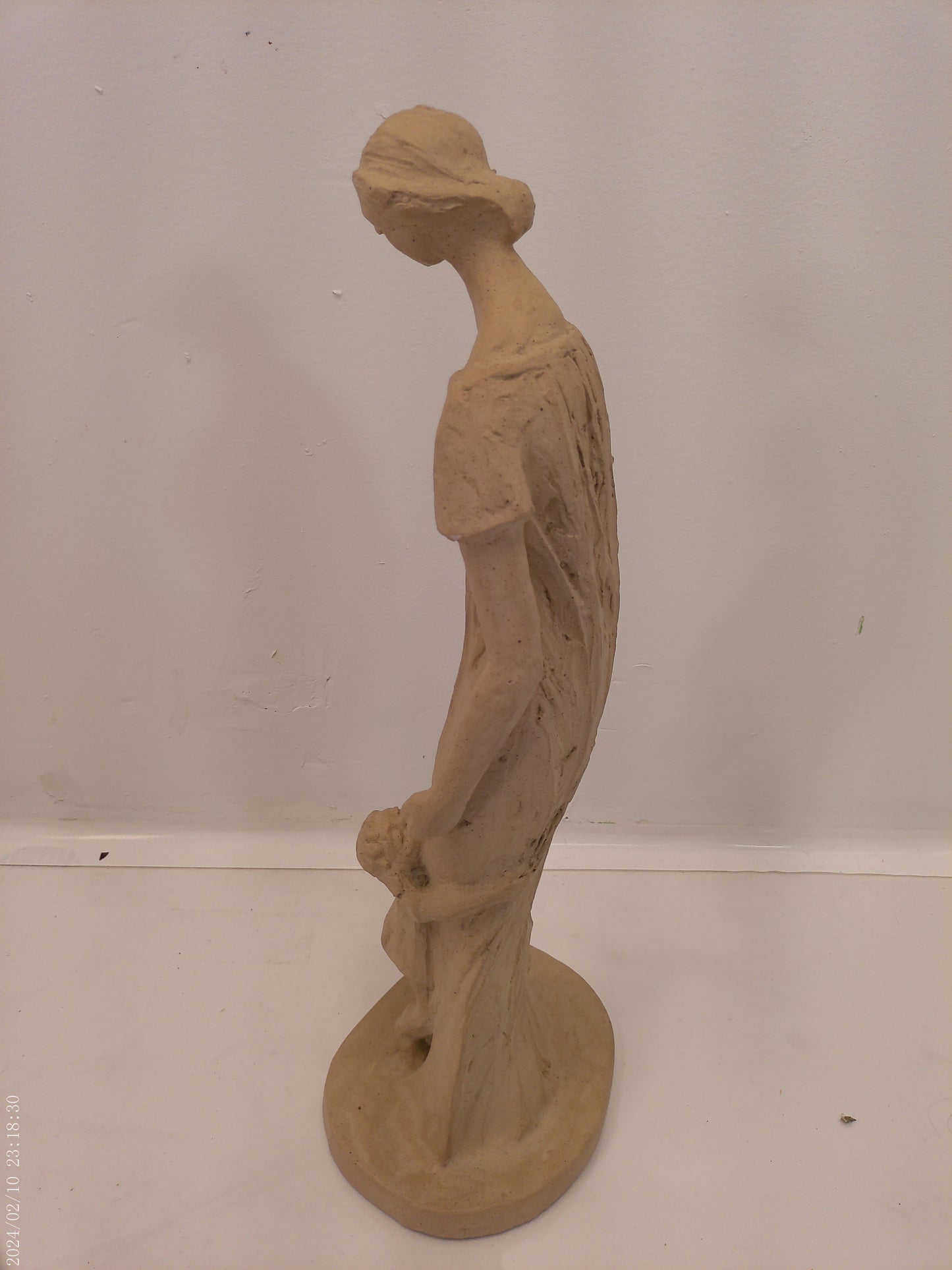 Mother and Me of Mother and Child Resin Sculpture 1970's