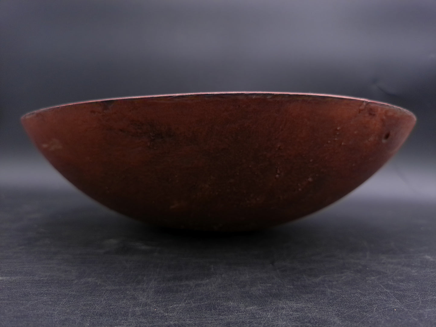 Turned Wood Wooden Bowl Vintage Rustic Country Farmhouse Farm Kitchen Home Decor