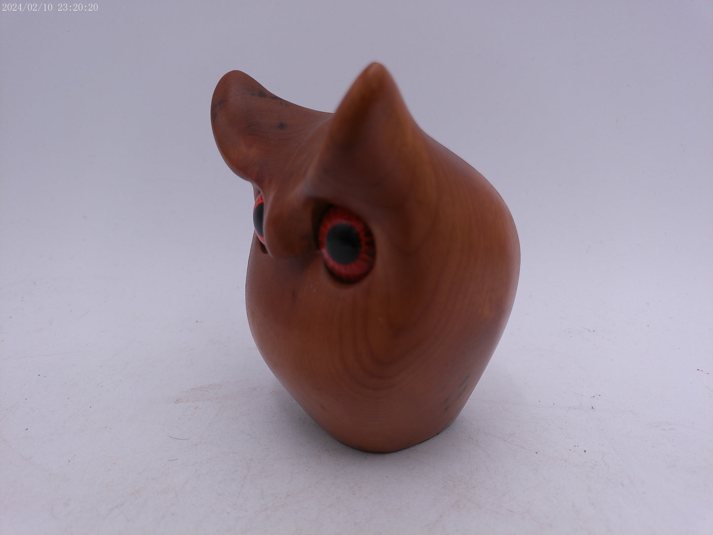 Vintage Myrtlewood Owl Mid Century Modern Wood Figurine Carved