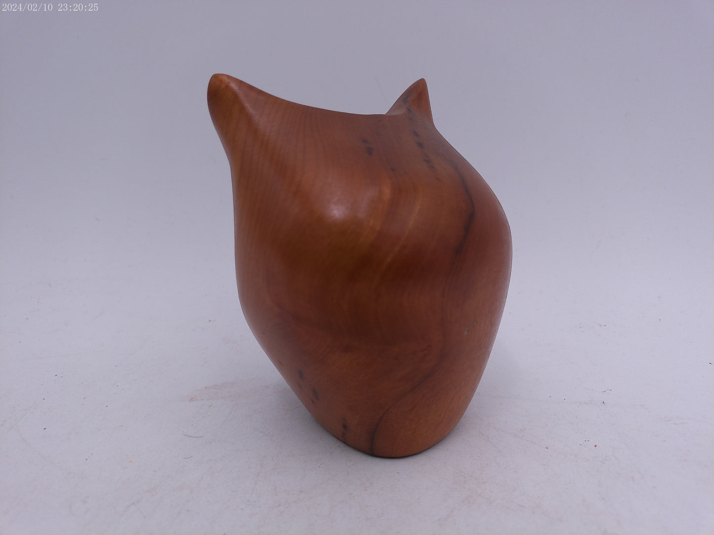 Vintage Myrtlewood Owl Mid Century Modern Wood Figurine Carved