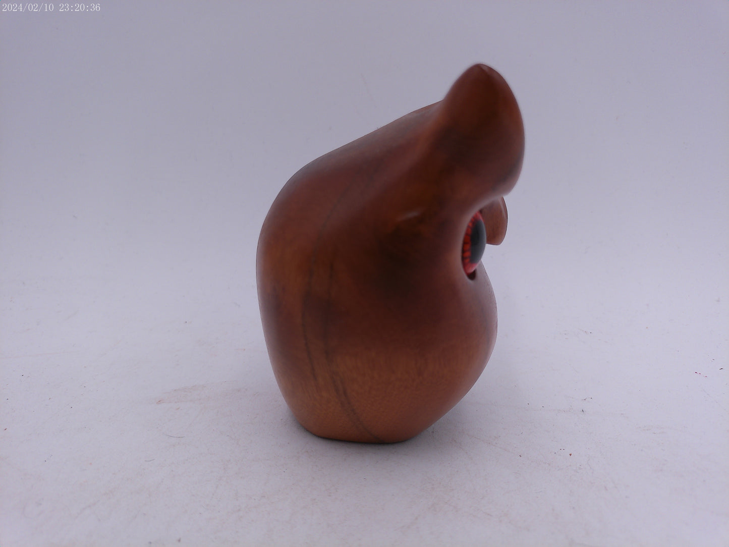 Vintage Myrtlewood Owl Mid Century Modern Wood Figurine Carved