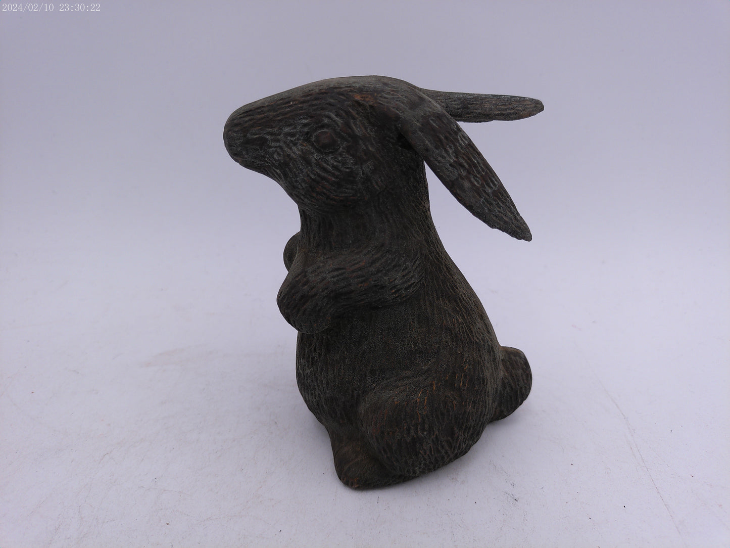 Pair of Brass or Bonze Rabbit Statues