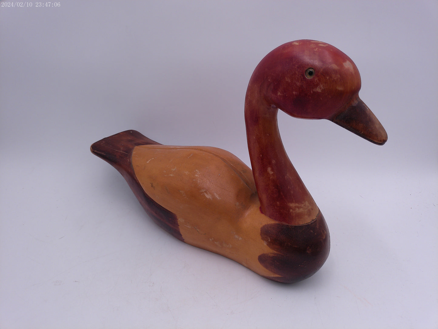 Hand Carved Wooden Duck Antique