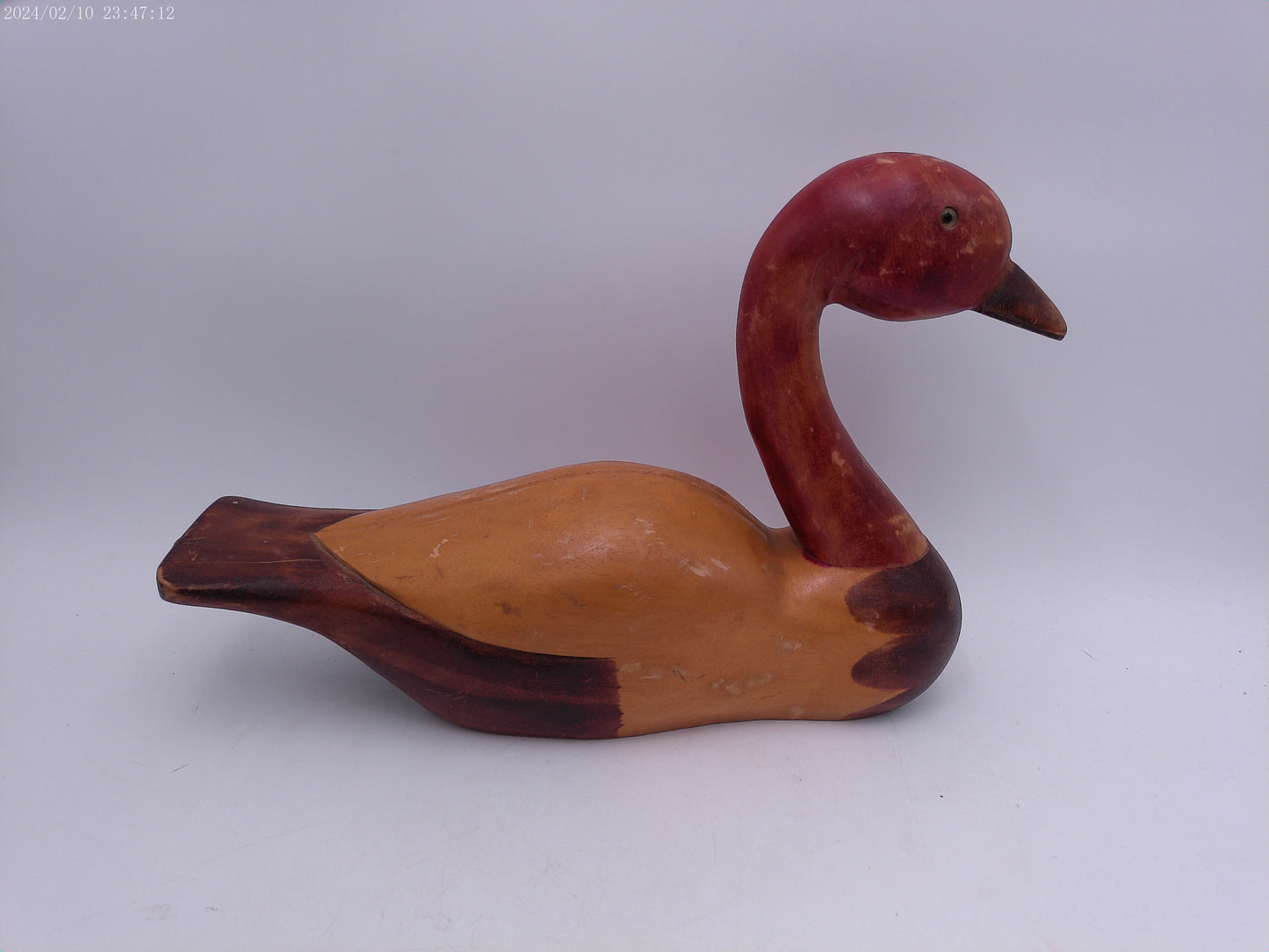 Hand Carved Wooden Duck Antique
