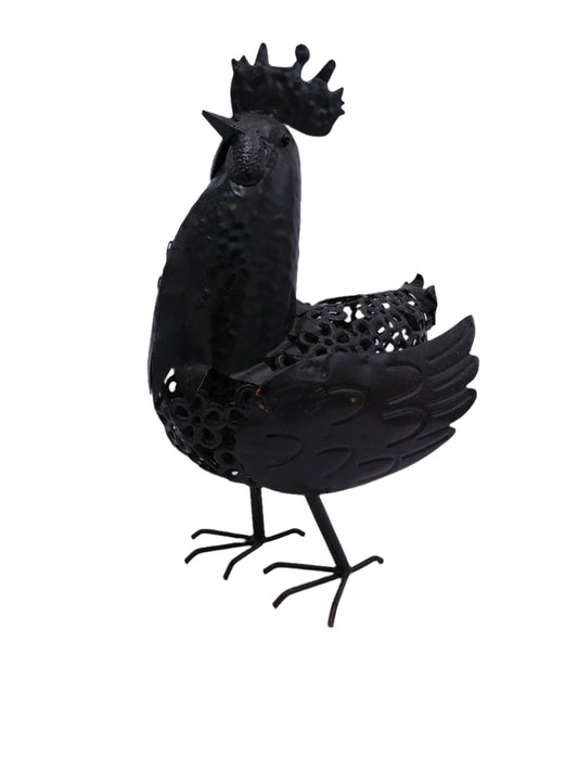 Metal Rustic Wine Rooster Cork Cage Holder Vintage