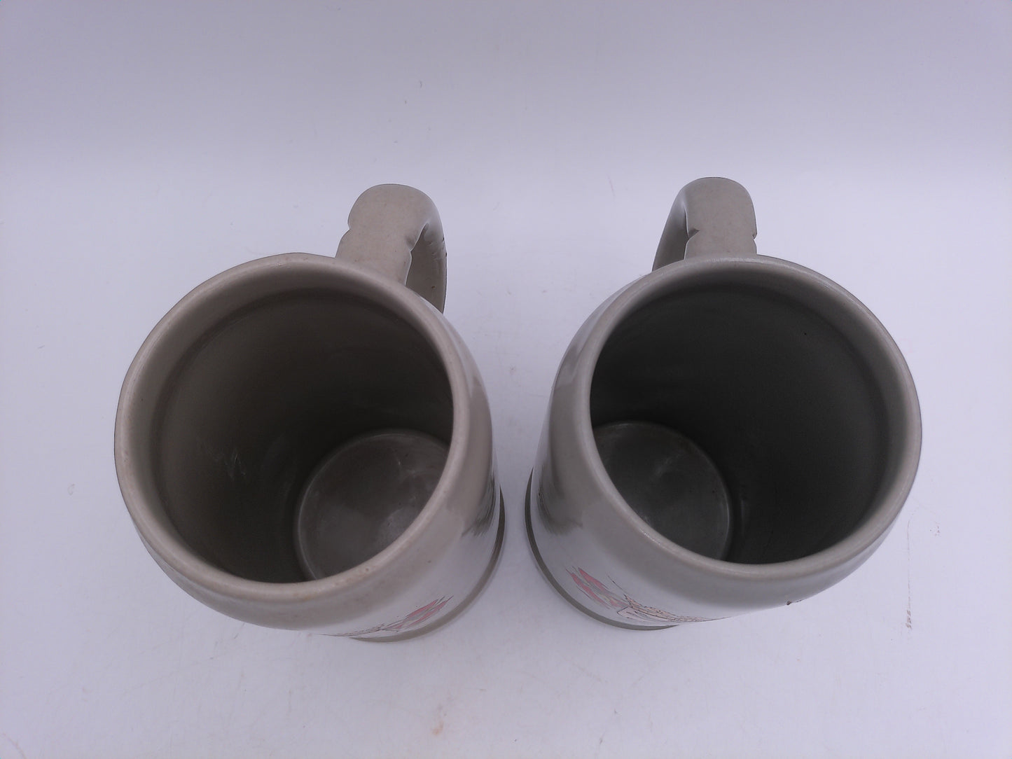 Beer Stein qty 2 Germany German Stoneware Berlin Crest Beer Stein Mug holds 0.5 liters