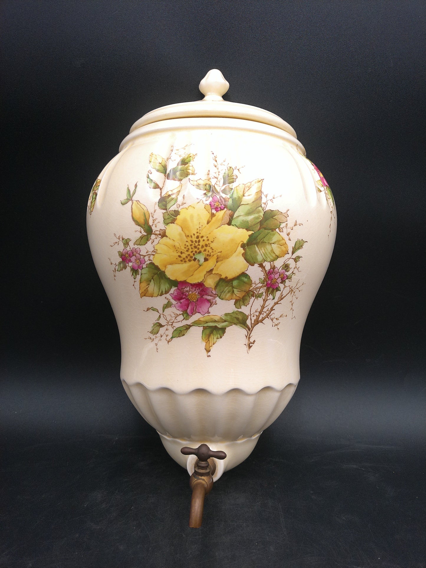 J. W. Co. JW Co Royal Winton Wall Mount Wine Water Spout Ceramic Rare