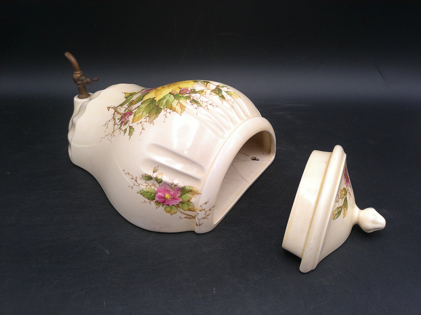 J. W. Co. JW Co Royal Winton Wall Mount Wine Water Spout Ceramic Rare