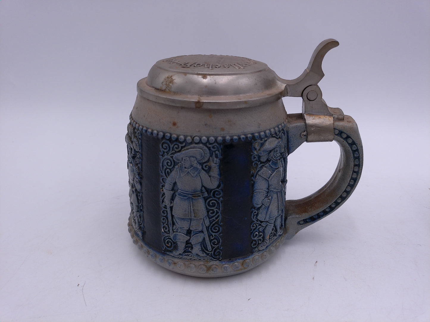 Beer Stein qty 4 Germany German with Pewter Lids from 1926 to 1930 no.1646