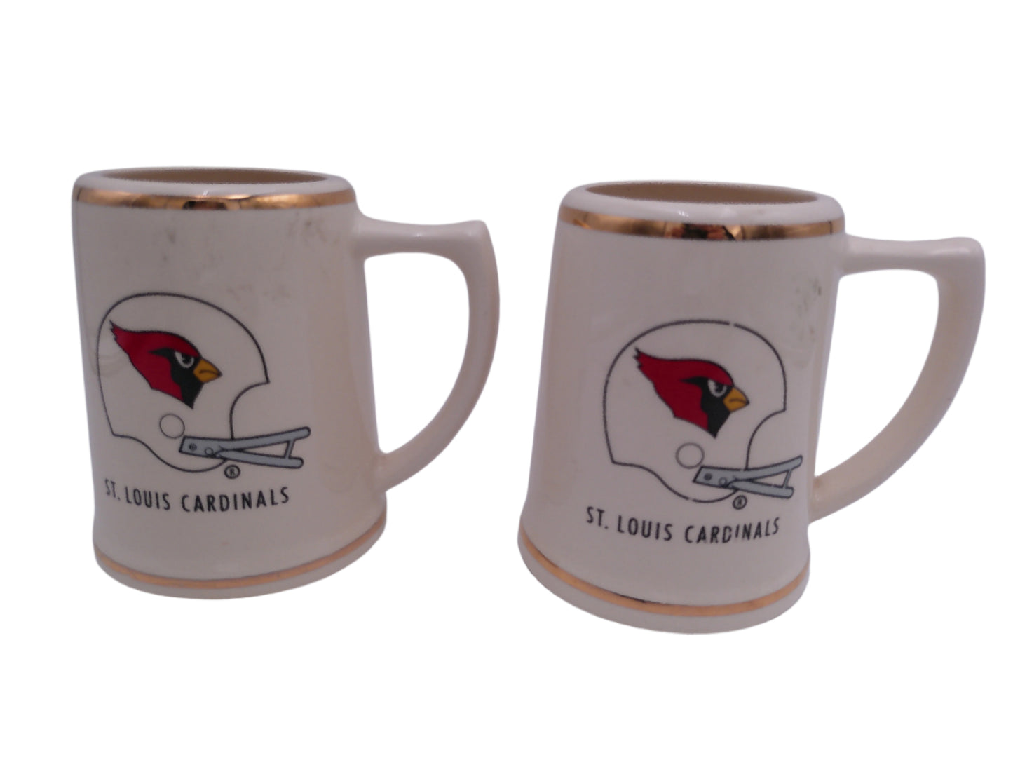 Beer Stein NFL Vintage St. Louis Cardinals Football qty 2 Vintage