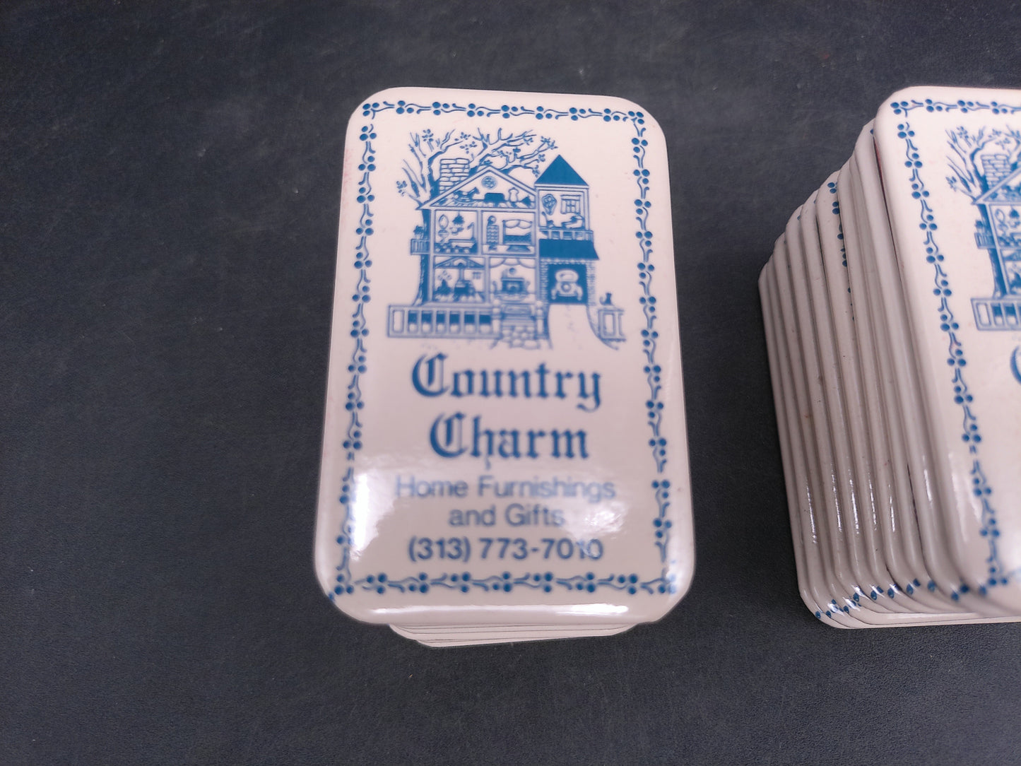 Country Charm Coasters Advertisment Set of 20 from Michigan