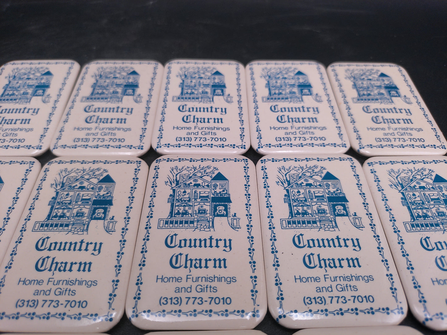 Country Charm Coasters Advertisment Set of 20 from Michigan