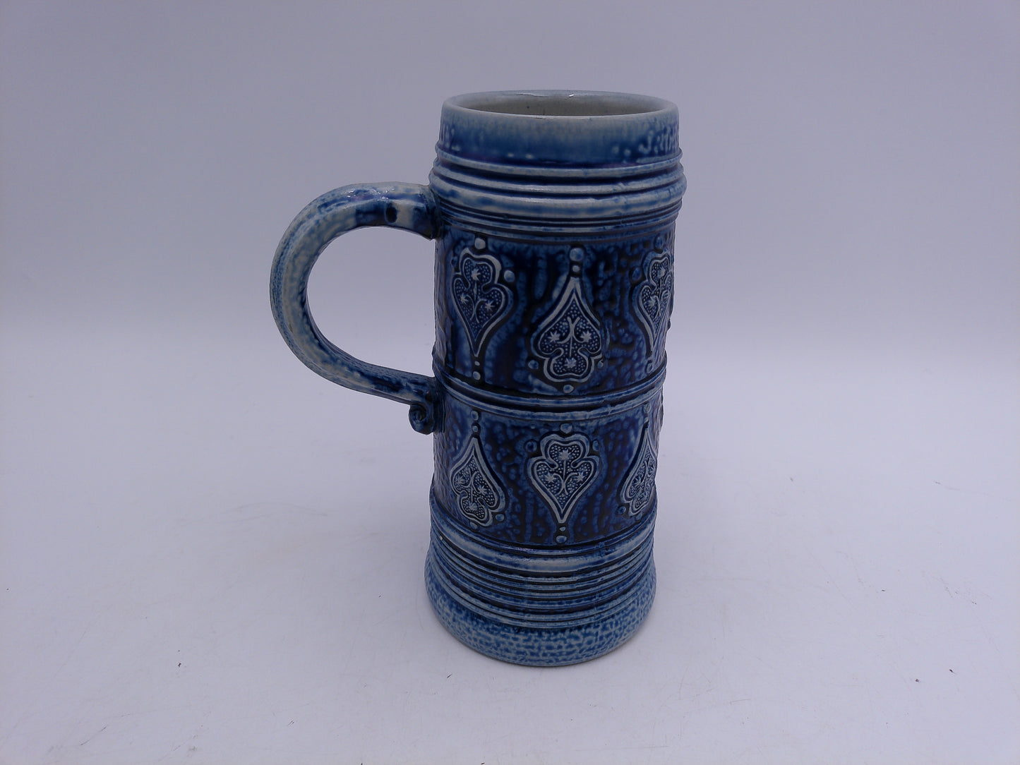 Beer Stein Made in GERZ W. Germany Blue Cobalt color Vintage