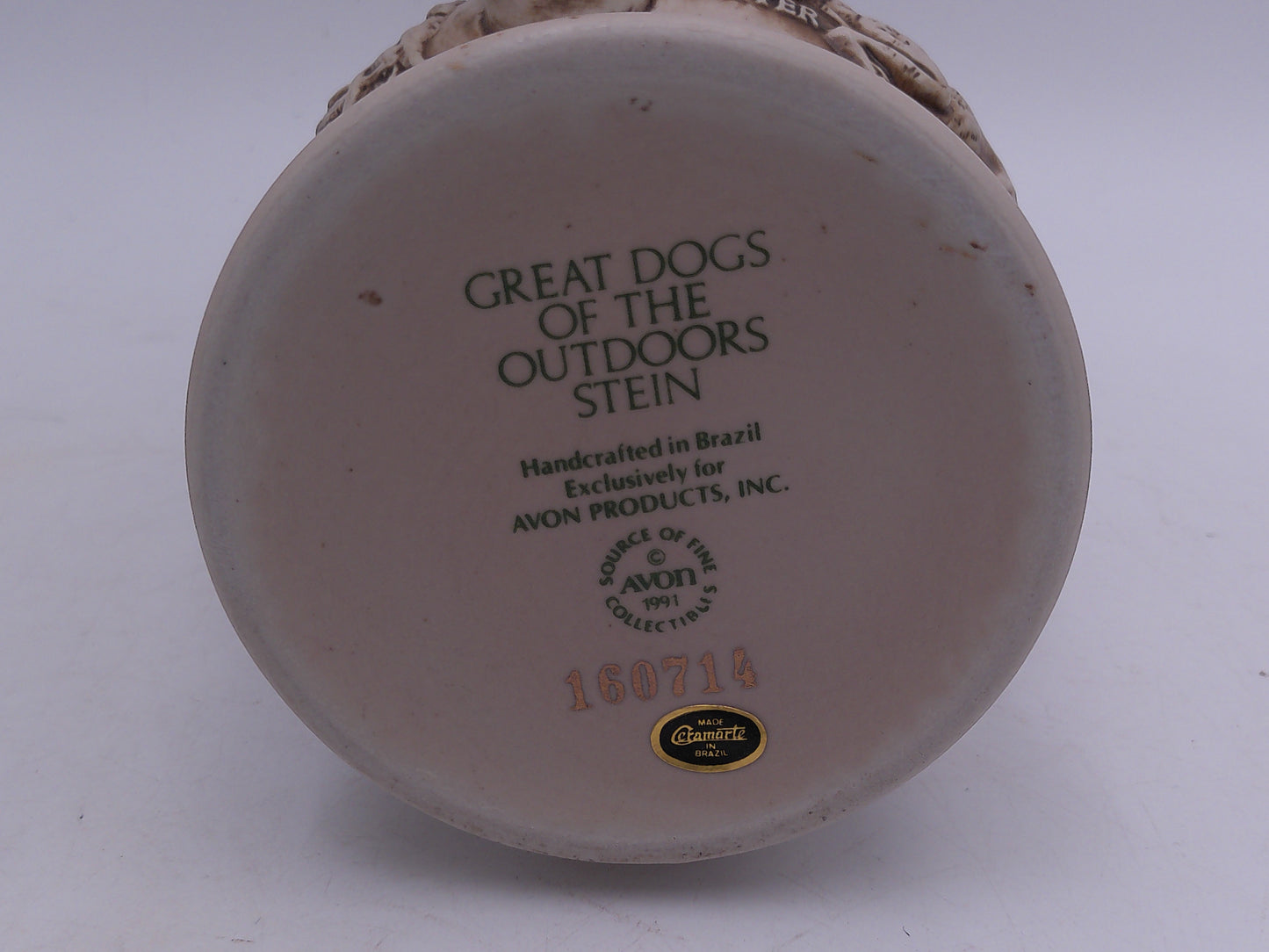 Beer Stein Avon Great Dog of the Outdoor Stein no 160714