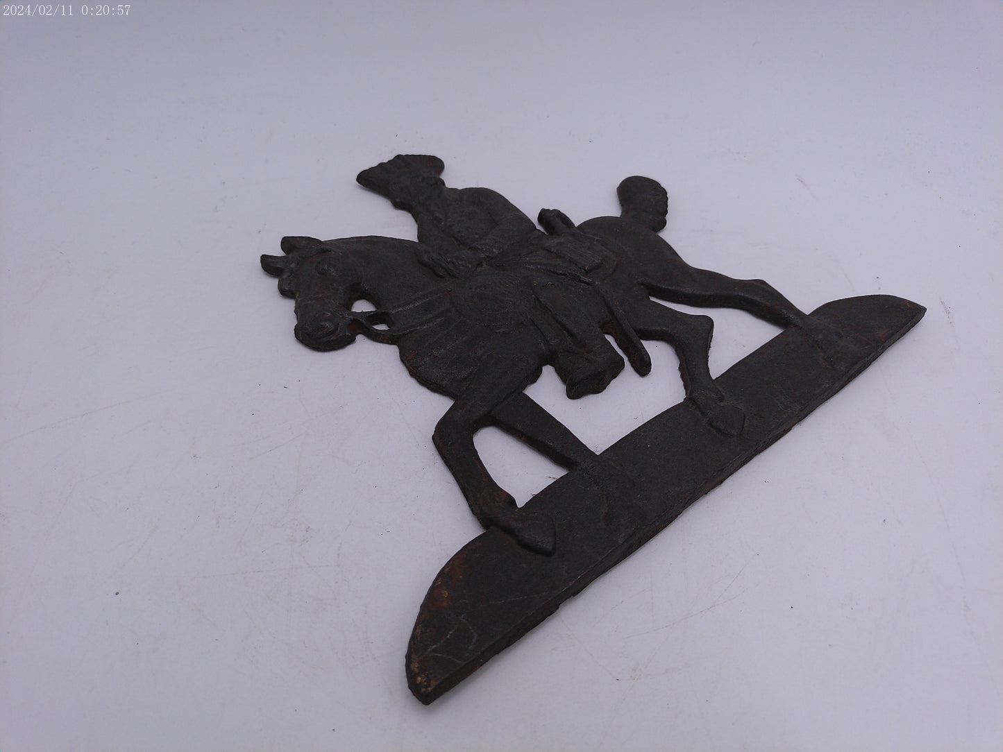 Vintage Cast Iron George Washington on Horse Wall hanging