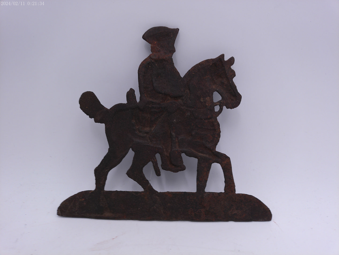 Vintage Cast Iron George Washington on Horse Wall hanging