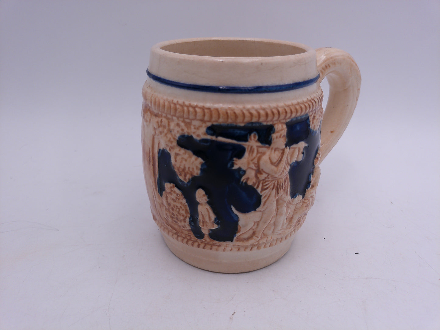Beer Stein Vintage German Beer Stein Antique Ceramic Porcelain