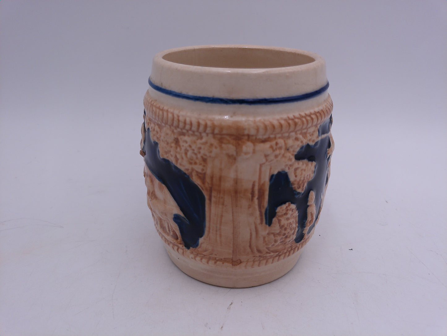 Beer Stein Vintage German Beer Stein Antique Ceramic Porcelain
