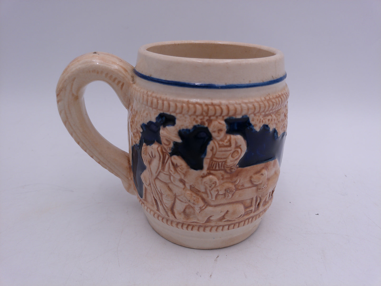 Beer Stein Vintage German Beer Stein Antique Ceramic Porcelain