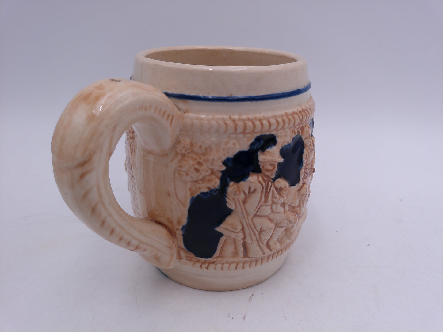 Beer Stein Vintage German Beer Stein Antique Ceramic Porcelain