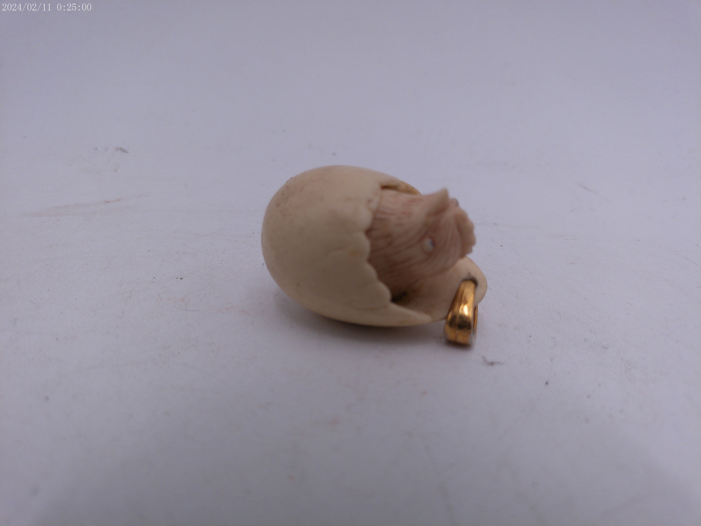 Vintage Luca Razza Necklace 1960s Chick in Egg