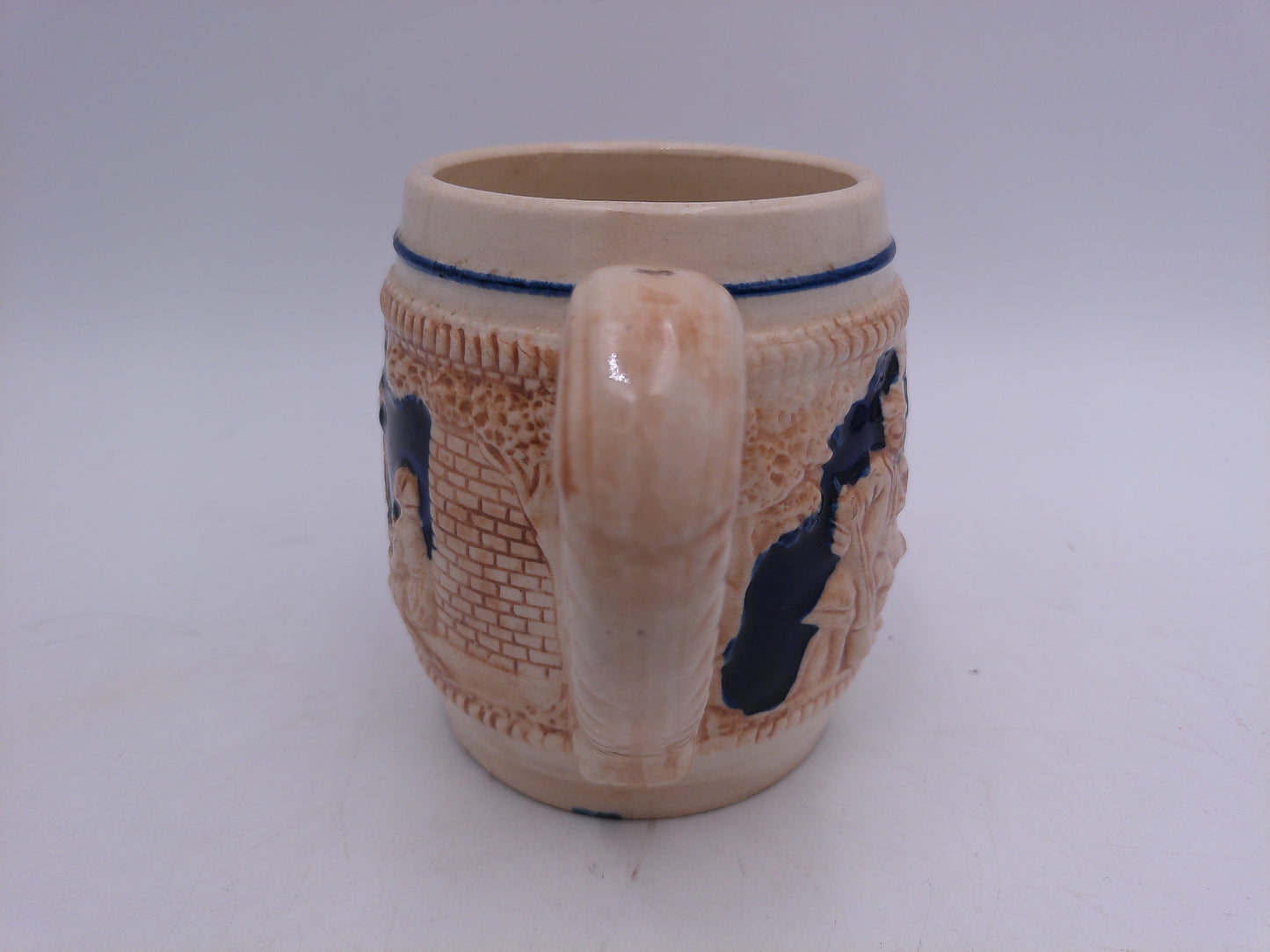 Beer Stein Vintage German Beer Stein Antique Ceramic Porcelain