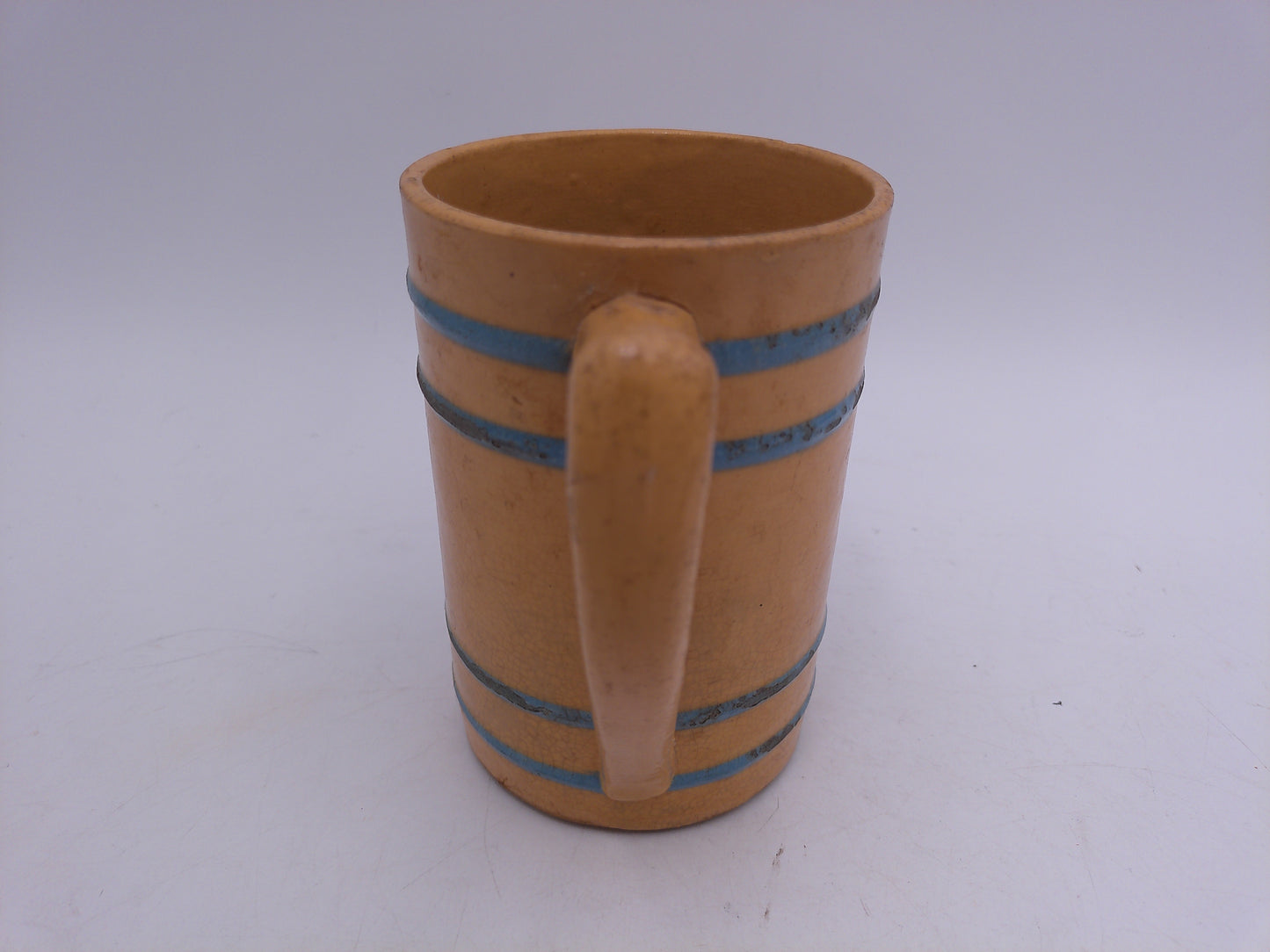 Beer Stein in barrel Shape Mug Vintage