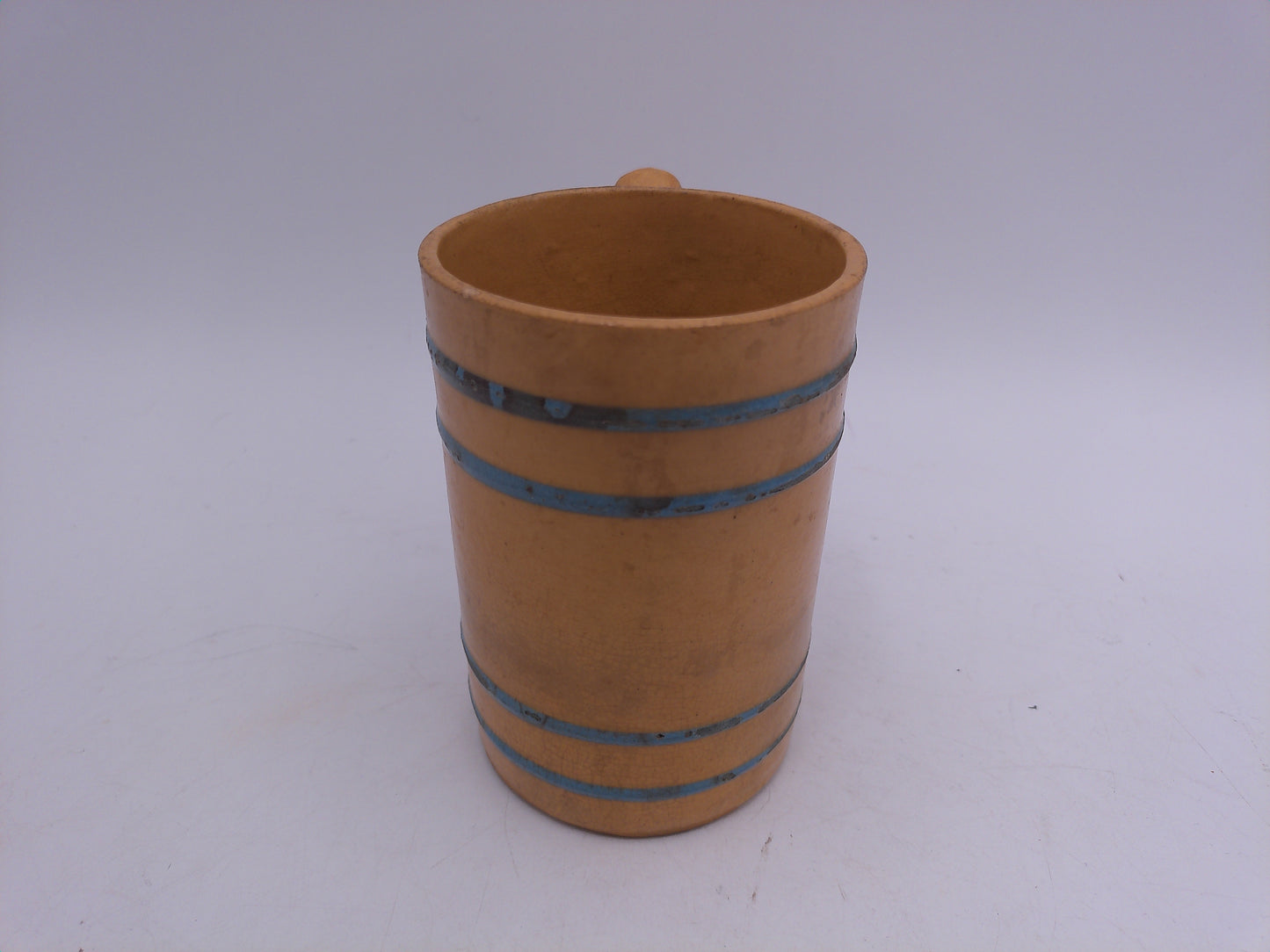 Beer Stein in barrel Shape Mug Vintage