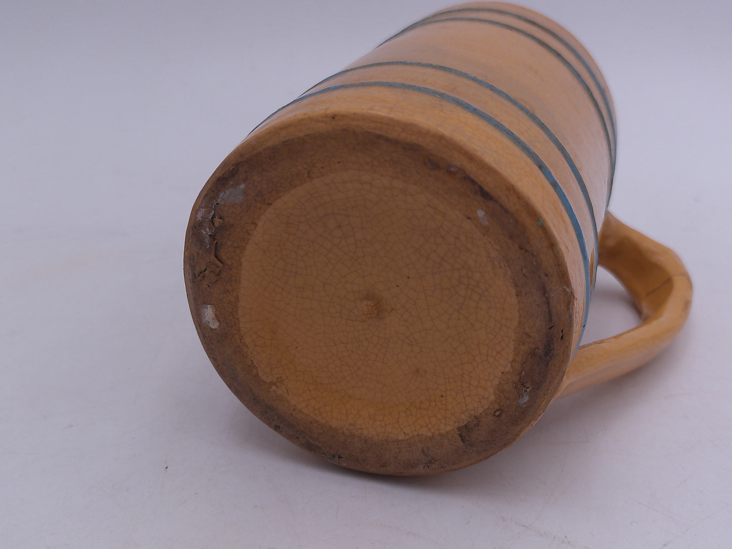 Beer Stein in barrel Shape Mug Vintage