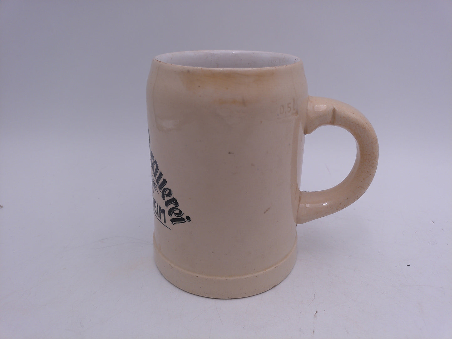 Beer Stein German Made Mug Vintage Markings on Bottom