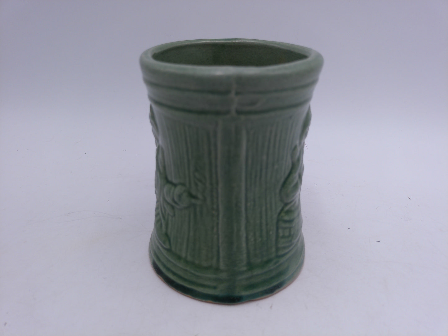 Beer Stein Vintage 1920's Buccaneer Green Pirate Stoneware Mug Cup Bar Ware 5” Tall