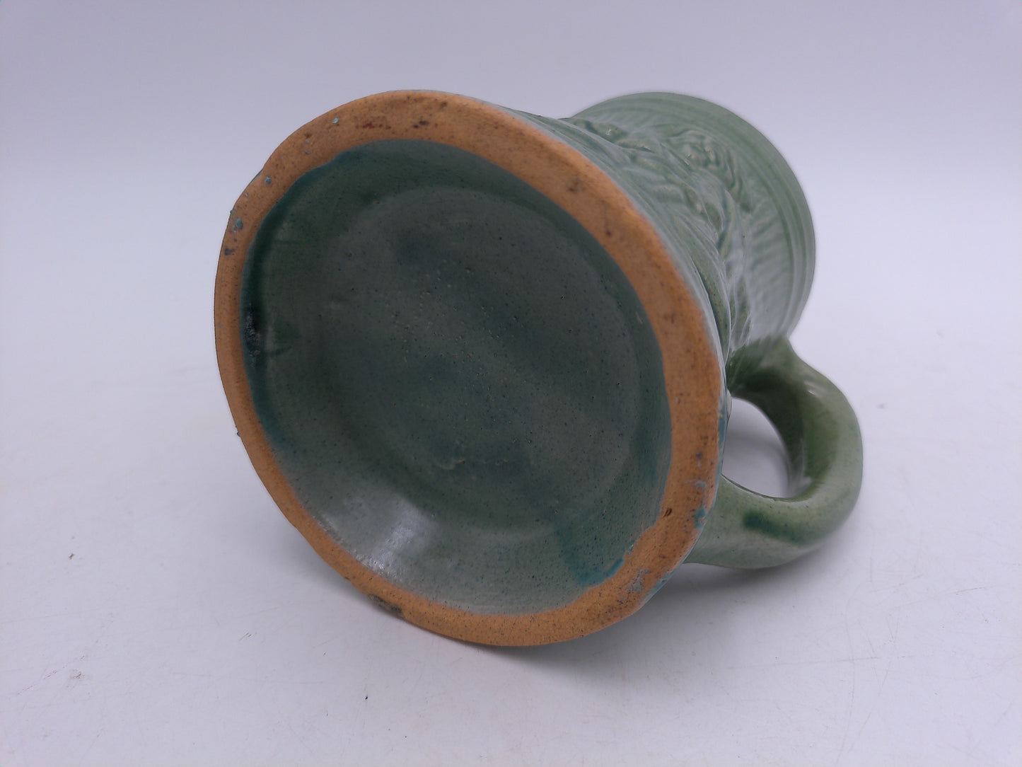 Beer Stein Vintage 1920's Buccaneer Green Pirate Stoneware Mug Cup Bar Ware 5” Tall