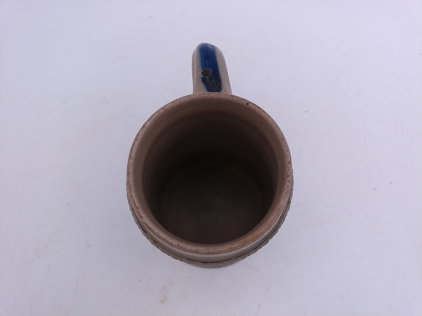 Beer Stein Vintage Salt Glaze Stein Blue Gray Stoneware Tavern Scene 0.5L German
