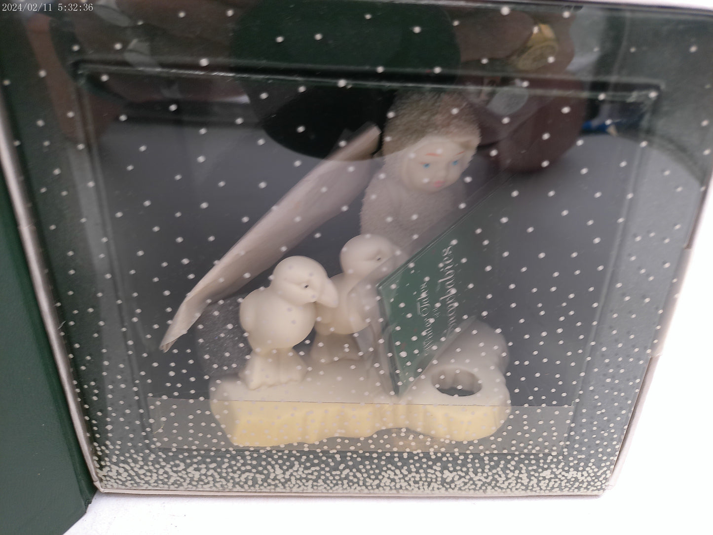 Snowbabies Fishing for Dreams Statue P11
