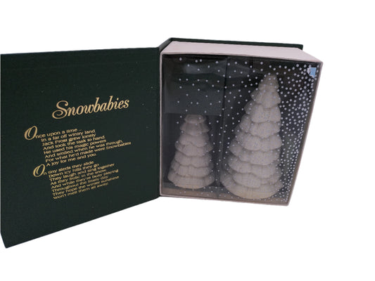 Snowbabies  Frosty Forest Set Of 2 Trees  Statue P12