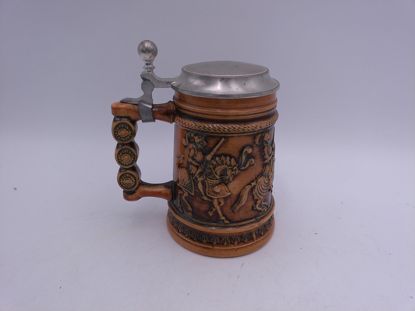 Beer Stein Vintage German Vintage Gertz Briwn Stoneware Mug