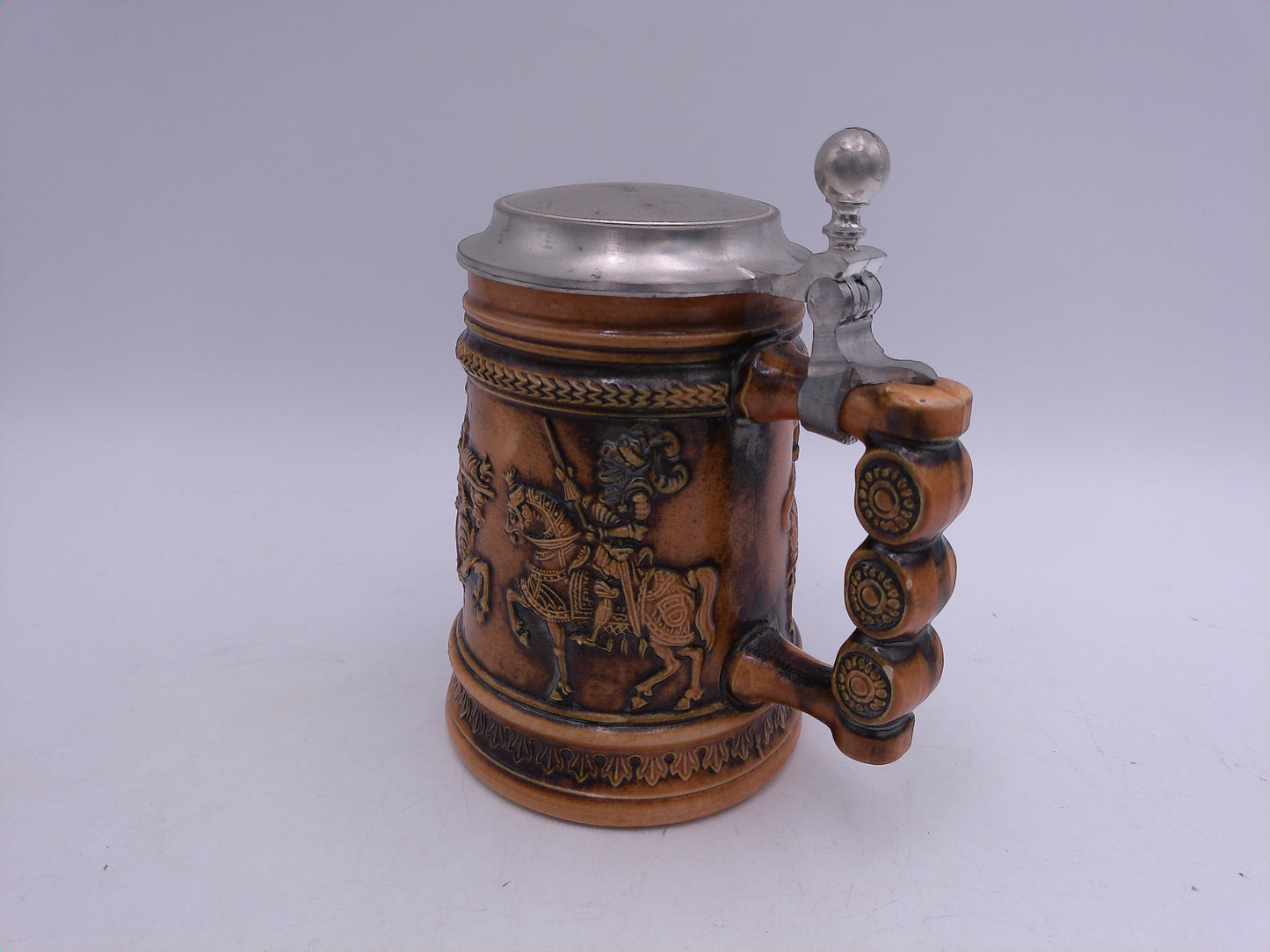 Beer Stein Vintage German Vintage Gertz Briwn Stoneware Mug