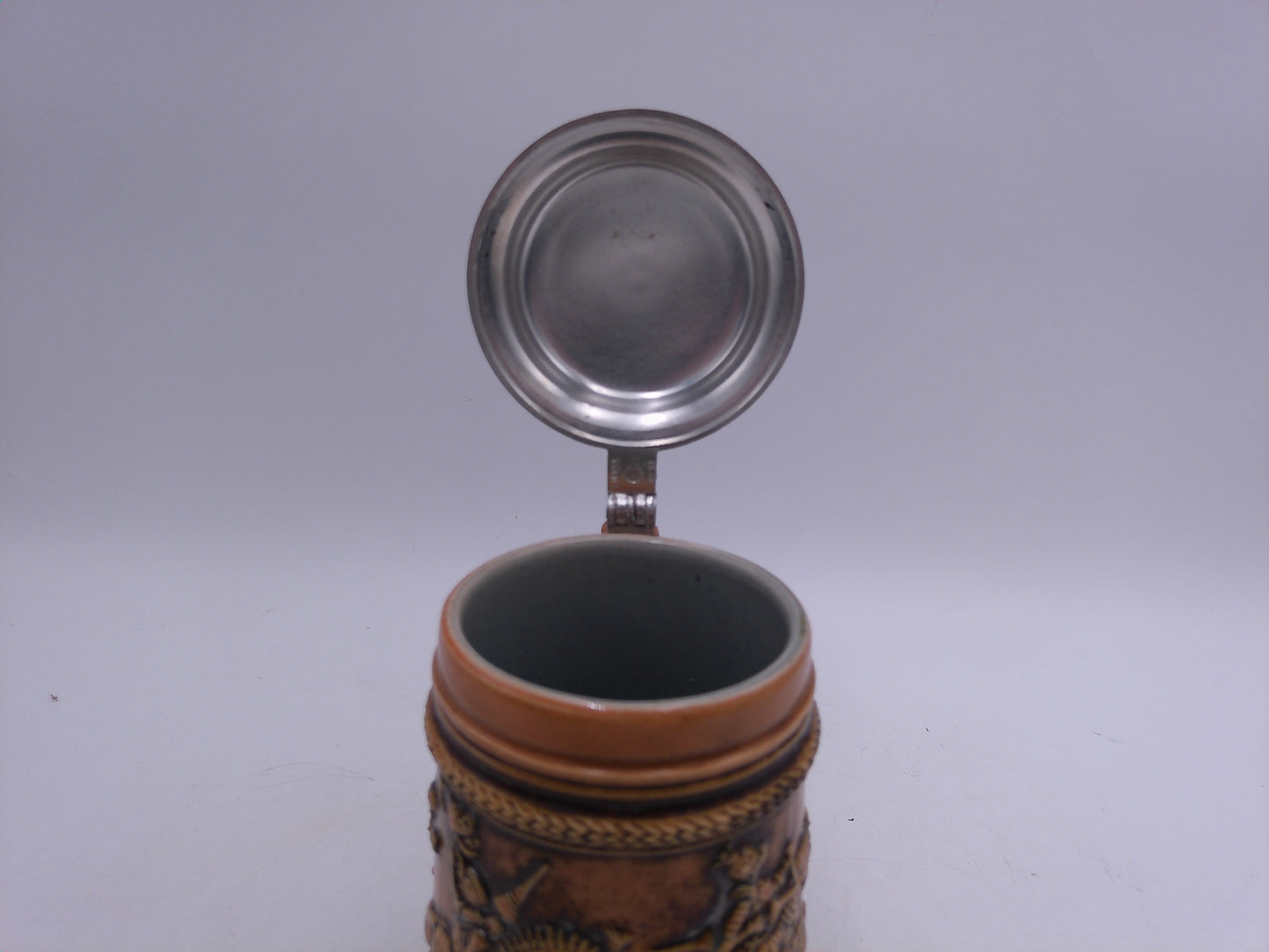 Beer Stein Vintage German Vintage Gertz Briwn Stoneware Mug