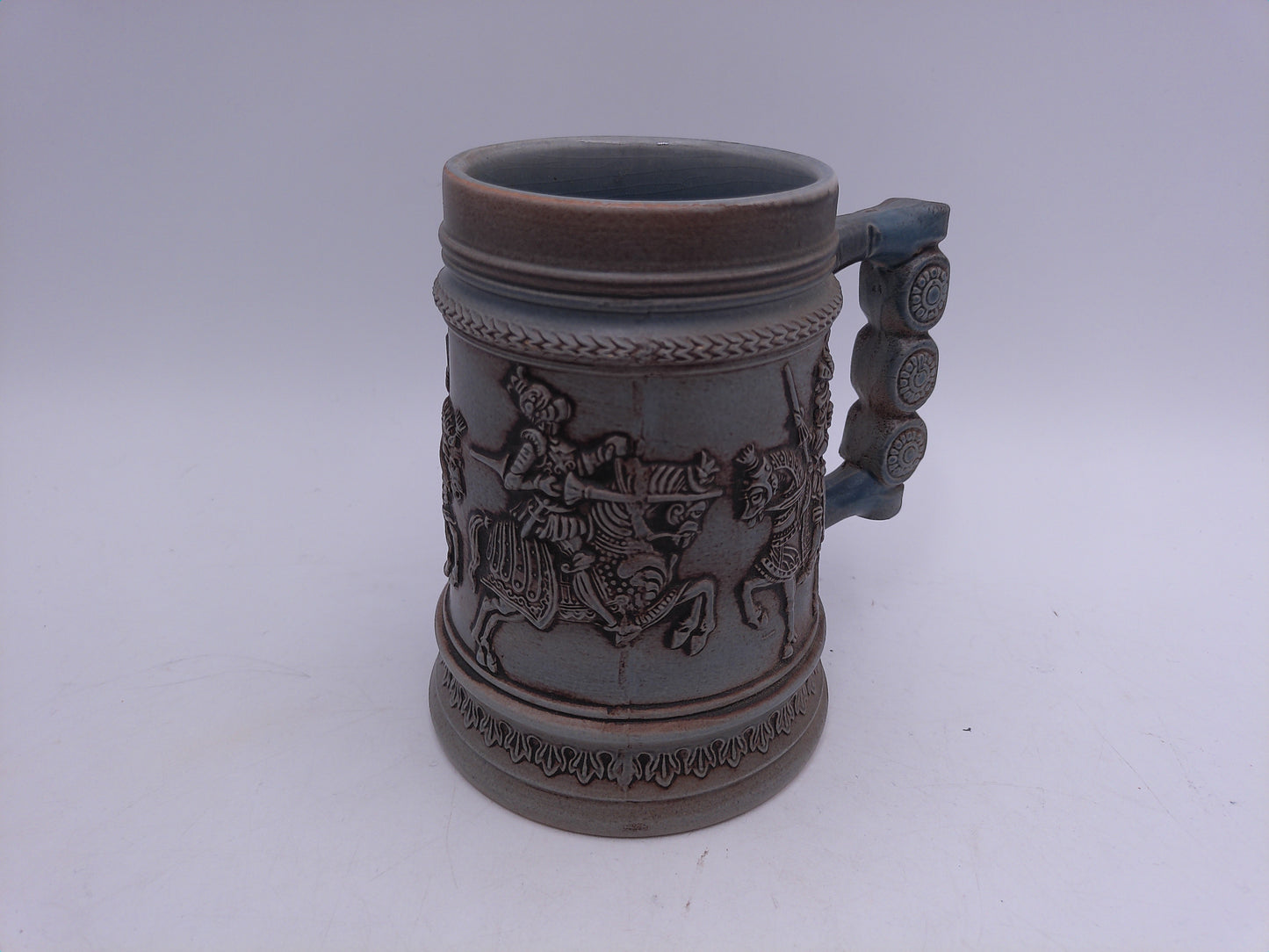 Beer Stein Vintage Jousting Knights Beer Stein Unique Handle