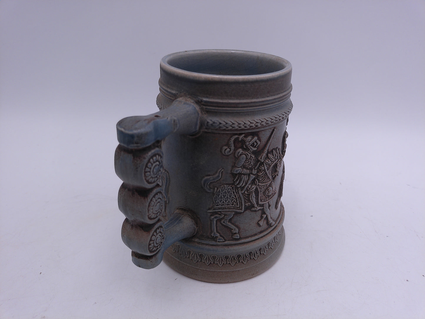 Beer Stein Vintage Jousting Knights Beer Stein Unique Handle