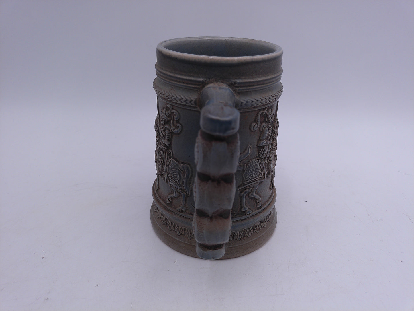 Beer Stein Vintage Jousting Knights Beer Stein Unique Handle