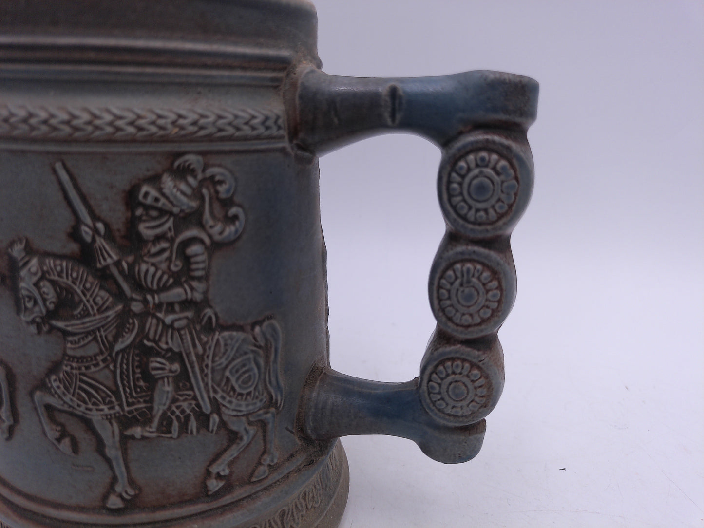 Beer Stein Vintage Jousting Knights Beer Stein Unique Handle