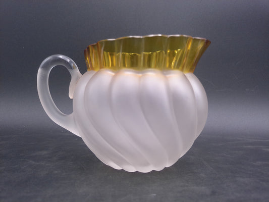 Frances Decor Swirl Satin Finish With amber Stain Pitcher