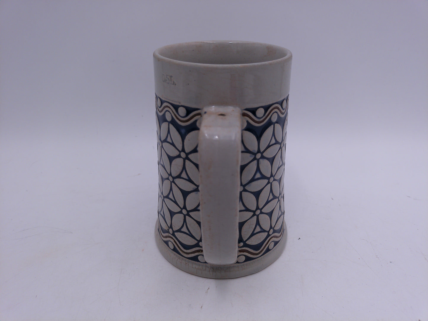 Beer Stein Vintage German No. 2L29 Geometric Pattern