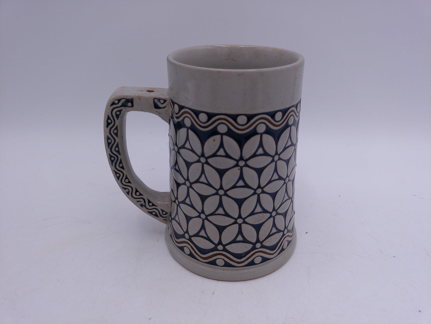 Beer Stein Vintage German No. 2L29 Geometric Pattern
