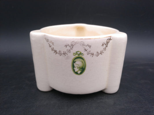 Roseville Pottery Cream Medallion Planter Cameo Greek God Rare Antique 1910’s